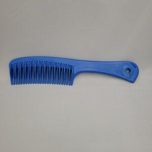 Vtg Goody Unbreakable 8.5" Blue Wide Tooth Detangling Teeth Wet Hair Comb Retro